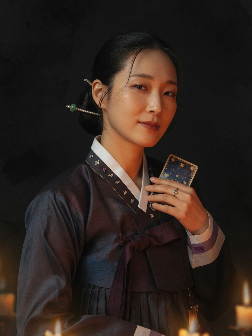 타로 상담사 이도 선생 인물 사진 (시안 예시 — 실제 인물과 다를 수 있습니다)